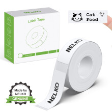 NELKO P21 Label Maker Tape, Adapted Label Print Paper, 14x40mm (0.55"x1.57"), Standard Laminated Office Labeling Tape Replacement, Thermal Label Tape