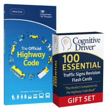 Highway Code Book 2025 UK + 100 Road Sign Flash Cards Set, Theory Test Book 2025 UK