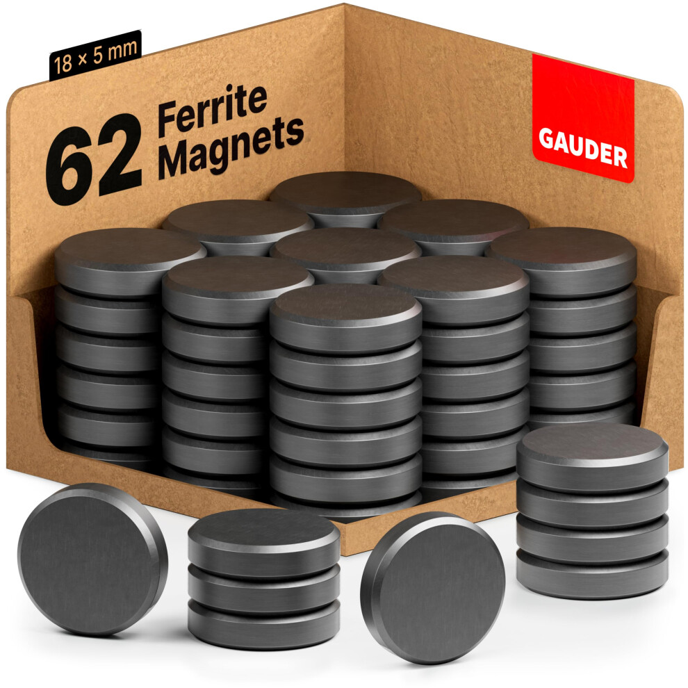 Gauder Magnets For Whiteboard, Notice Board & More | Magnets For Crafts | Fridge Magnets (62 Pieces)