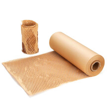 Packing Paper Cushioning Wrap SZSYumUnion Honeycomb Wrap Paper Roll Perforated-Packing 1200 Inch x 12 Inch Packaging Wrap for Moving House Shipping