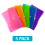 SUMMIT A4+ Heavy Duty Plastic Popper Wallets, Assorted Colours, Document Folders, Pack of 5 2