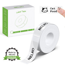 NELKO P21 Label Maker Tape, Adapted Label Print Paper, 14x40mm (0.55"x1.57"), Standard Laminated Office Labeling Tape Replacement, Multipurpose of