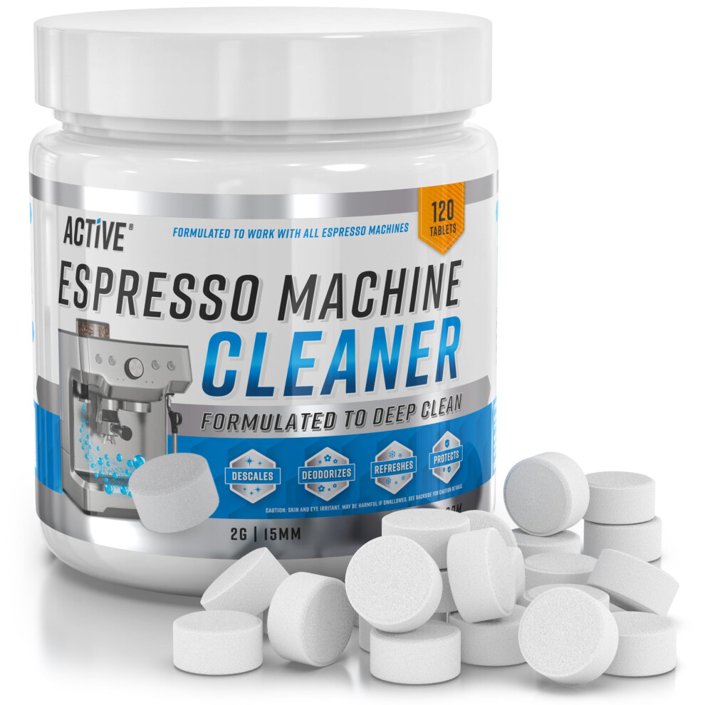Espresso Machine Cleaning Tablets Cleaner - ACTIVE Backflush Group-head Oil Remover Solution Tablet, Compatible with Sage, Breville Barista Max,