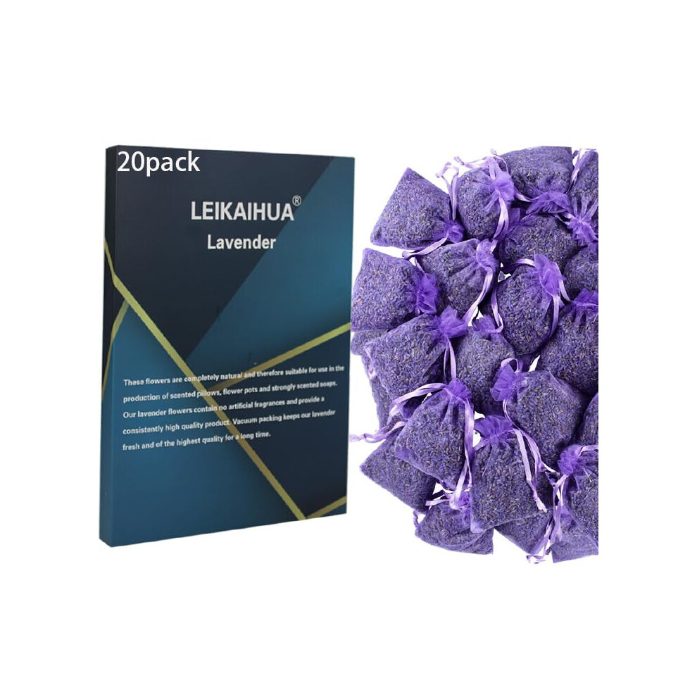 Leikaihua 20X Filled Bags Drawers,(7X9cm) Wardrobe Fresheners? Moth Repellent For Wardrobes, Suitable For Pillows, Cars, Shoe Cabinets, Lavender