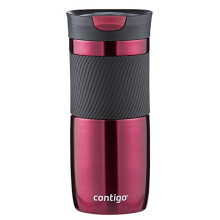 Contigo Byron Snapseal Travel Mug | Stainless Steel Thermal Mug | Vacuum Flask | Leakproof Tumbler | Coffee to Go Mug with BPA Free Easy-Clean Lid |