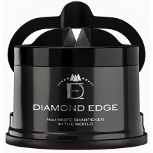 Diamond Edge No.1 Knife Sharpener - Lifetime Use for Any Knife from Chef's, Utility to Steel Pocket Knives - Professional Safe Manual Knife Sharpening
