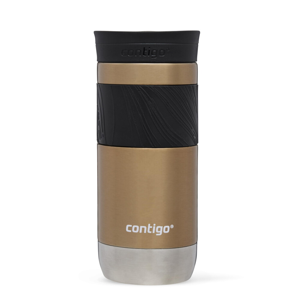 Contigo Byron Snapseal Travel Mug | Stainless Steel Thermal Mug | Vacuum Flask | Leakproof Tumbler | Coffee to Go Mug with BPA Free Easy-Clean Lid |