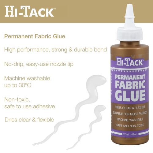 Impex HT1400 | Hi Tack Fabric/Textile Glue/Adhesive | 115ml 1