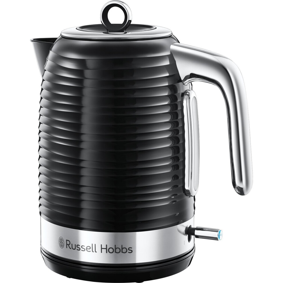Russell Hobbs Inspire Electric 1.7L Cordless Kettle (Fast Boil 3KW, Black premium textured plastic, high gloss finish, Removable washable anti-scale-image-OPC-PGPHR9R-NEW
