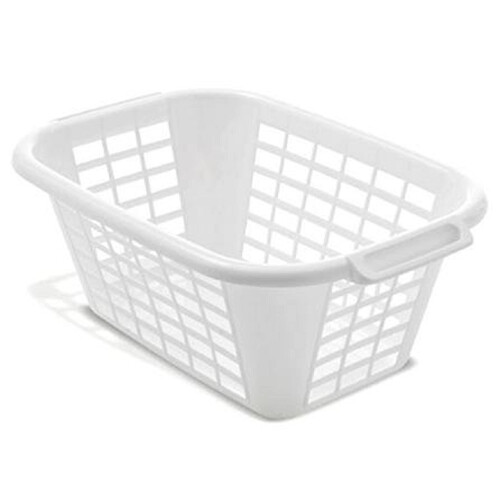Addis Addis 510610 Rectangular Laundry Basket in White, 1 - Pack