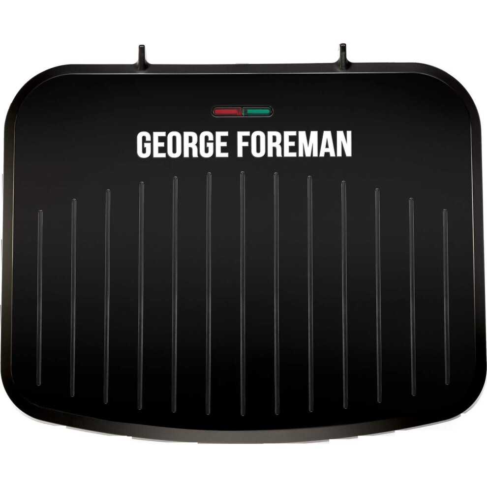 George Foreman Medium Electric Fit Grill [Non stick, Healthy, Griddle, Toastie, Hot plate, Panini, BBQ, Energy saving, Vertical storage, Easy clean,