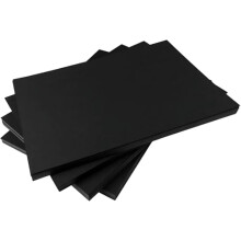 Hawksbill 220GSM A4 Multi-Purpose Black Card ? 50 Pack of Thick Premium Smooth & Crisp Black A4 Card for Making Stationery Home or Office Use and Arts