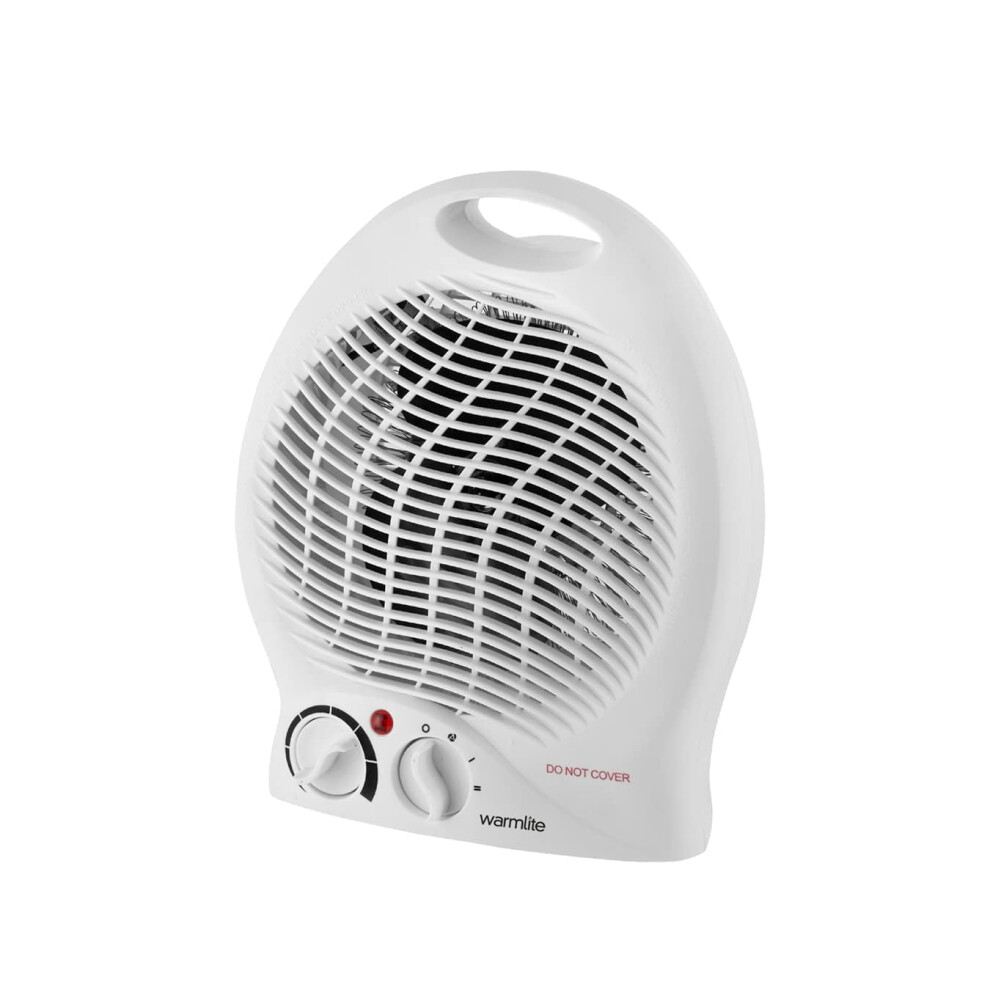 Warmlite Wl44002 Thermo Fan Heater With 2 Heat Settings And Overheat Protection, 2000W, White