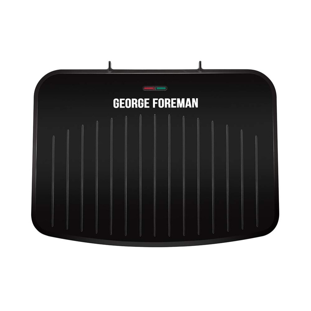 George Foreman Large Electric Fit Grill [Non stick, Healthy, Griddle, Toastie, Hot plate, Panini, BBQ, Energy saving, Vertical storage, Easy clean,