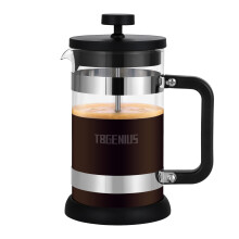 TBGENIUS 4 Cup Cafetiere Coffee Press, French Press Maker for Filter Coffee, Loose Tea and Milk Froth, 4 Level Stainless Steel Filter, Heat Resistant