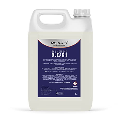 McKLords Thick Strong Bleach, 5 Litre 1