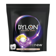 Dylon Black & Dark Caps (18 Wash Loads), Dylon Black Caps for all Dark Clothes, Dark Colour Washing Pods to Protect Dark Colours, renewing in every