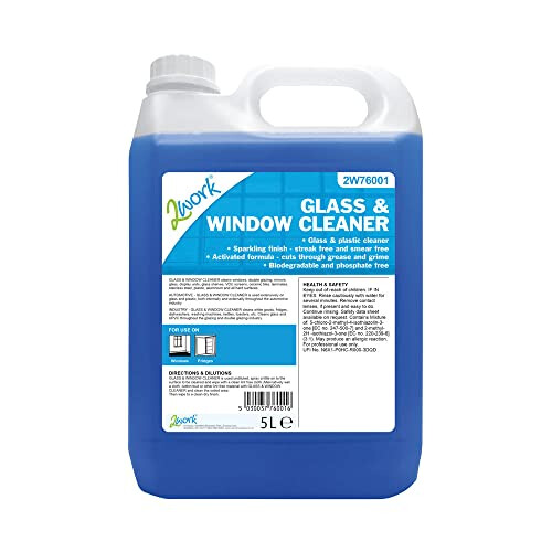 2Work Glass and Window Cleaner 5 Litre Bottle 2W76001 1