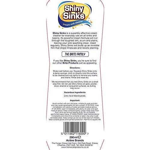 Homecare - Shiny Sinks Cream Sink Cleaner - 290ml 2