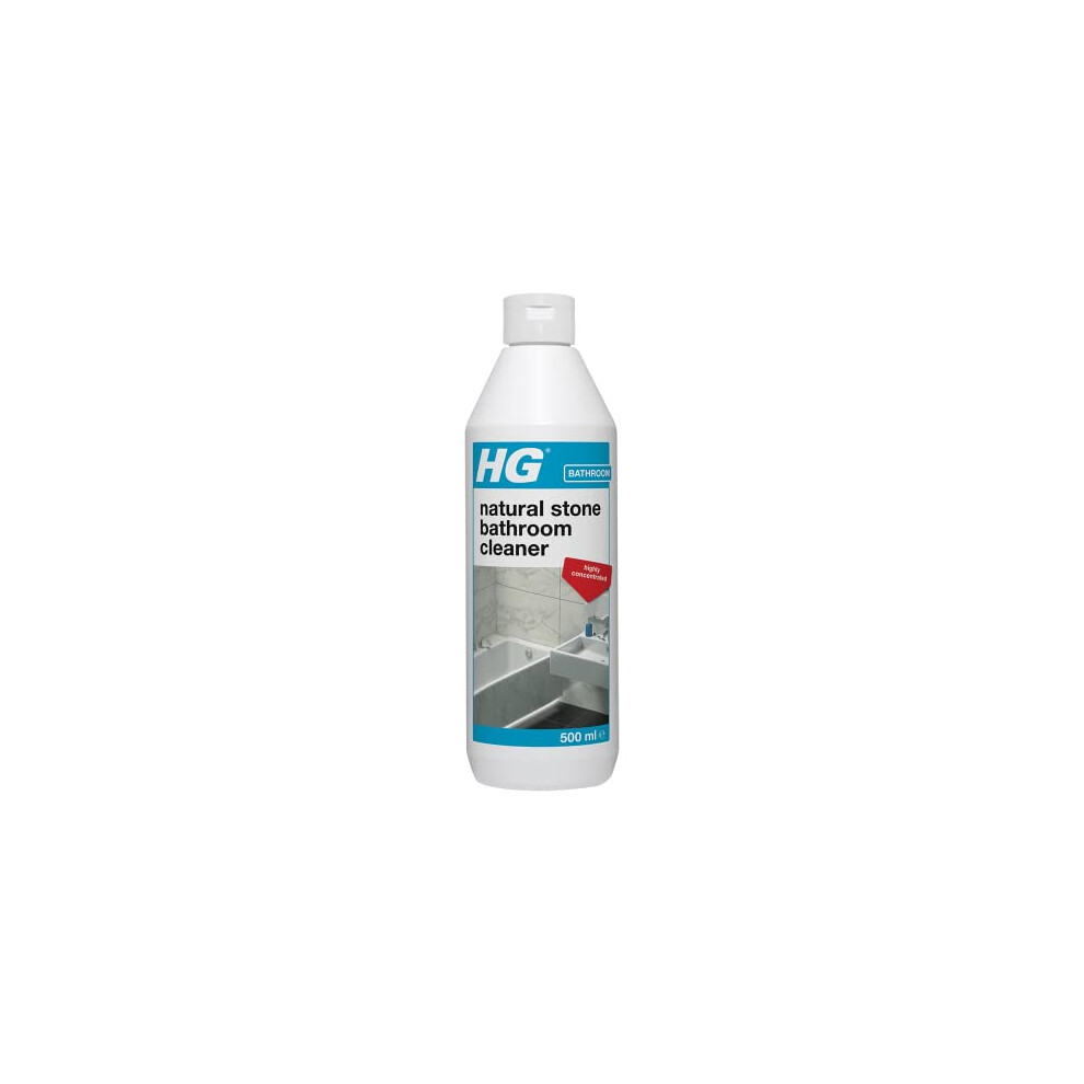 HG Natural Stone Bathroom Cleaner, Bath & Shower Cleaner for Tiles, Highly Concentrated Tiled Wall & Bathroom Floor Cleaner, Limescale Remover & Soap