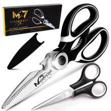 Magnificent Kitchen Scissor, Heavy Duty Scissors For Kitchen Use With Safety Cover & Extra Gift, Soft Grip & Multi-Functional Utility Scissors, Shears