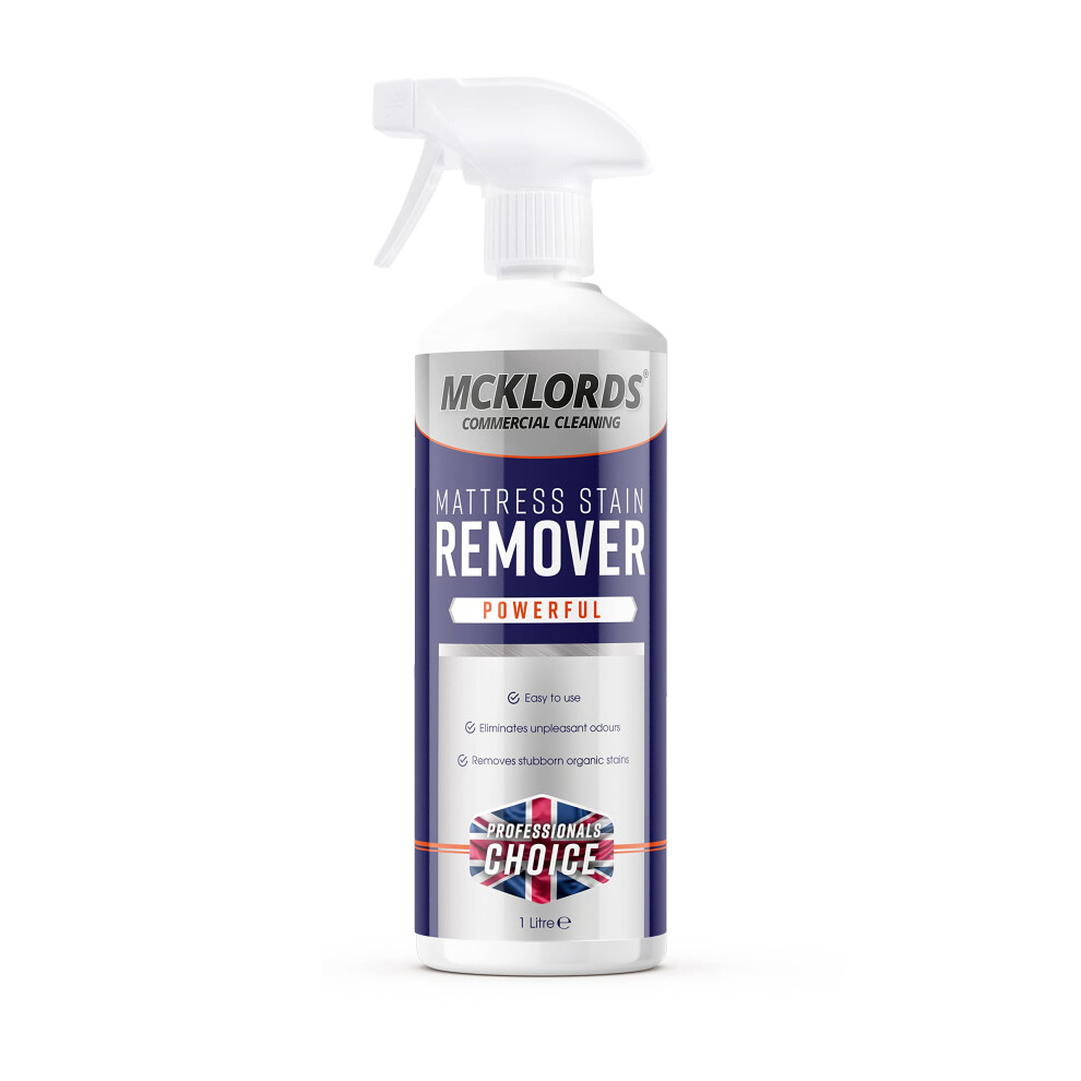 McKLords Commercial Mattress Stain Remover, 1 Litre
