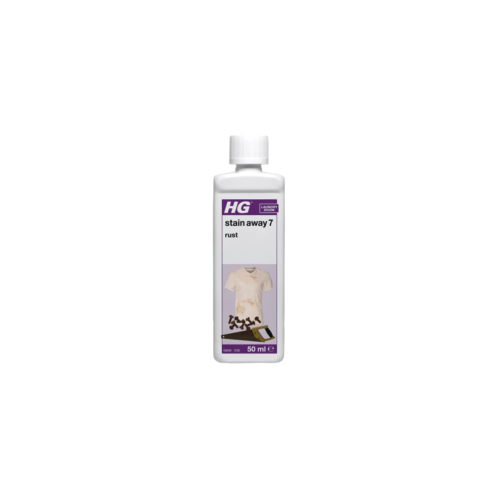 HG Stain Away 7 Rust, Stain Remover for Stubborn Rusty Marks, Erases Stains from Clothes, Tiles, Flagstone, Concrete & Natural Stone Surfaces, Textile