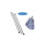 Addis Addis Cloth Mop With 3 Piece Handle In Blue, White And Grey 2
