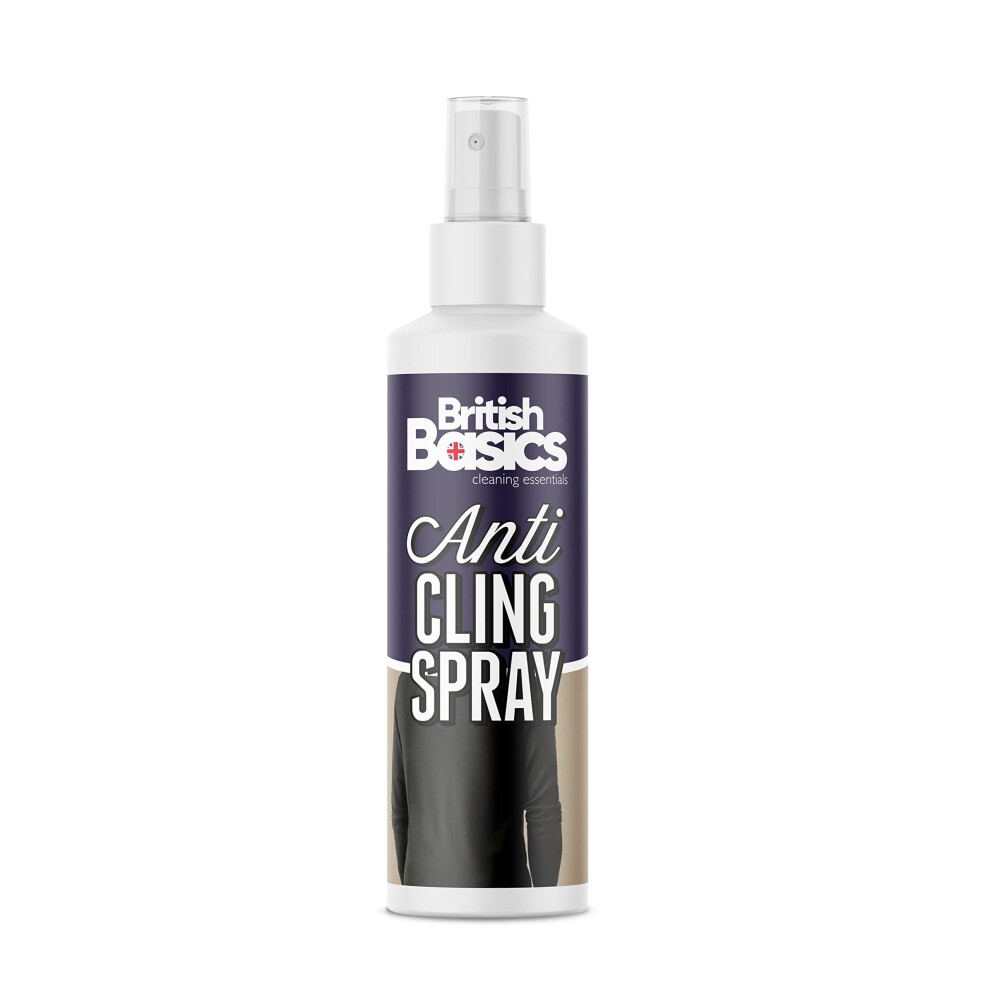 Britishbasics Anti-Cling/Static Charge Spray | For Clothes, Garments And Other Fabrics, 250Ml