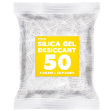 50 Packets 2 Gram Silica Gel Desiccant Absorber Dehumidifiers