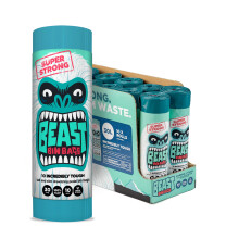 BEAST BIN BAGS, 10 Rolls of 10 x 30 Litre Bags (Total 100 Bags) - Made From 100% Recycled LLDPE - Incredibly Strong, Tall and Slim Drawstring Pedal