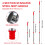 Red Spin Mop Head Base with Mop Handle for Vileda Turbo Spin 2in1,3in1 Mop Refill Replacement,Triangular Spin Mop Base for Turbo 4