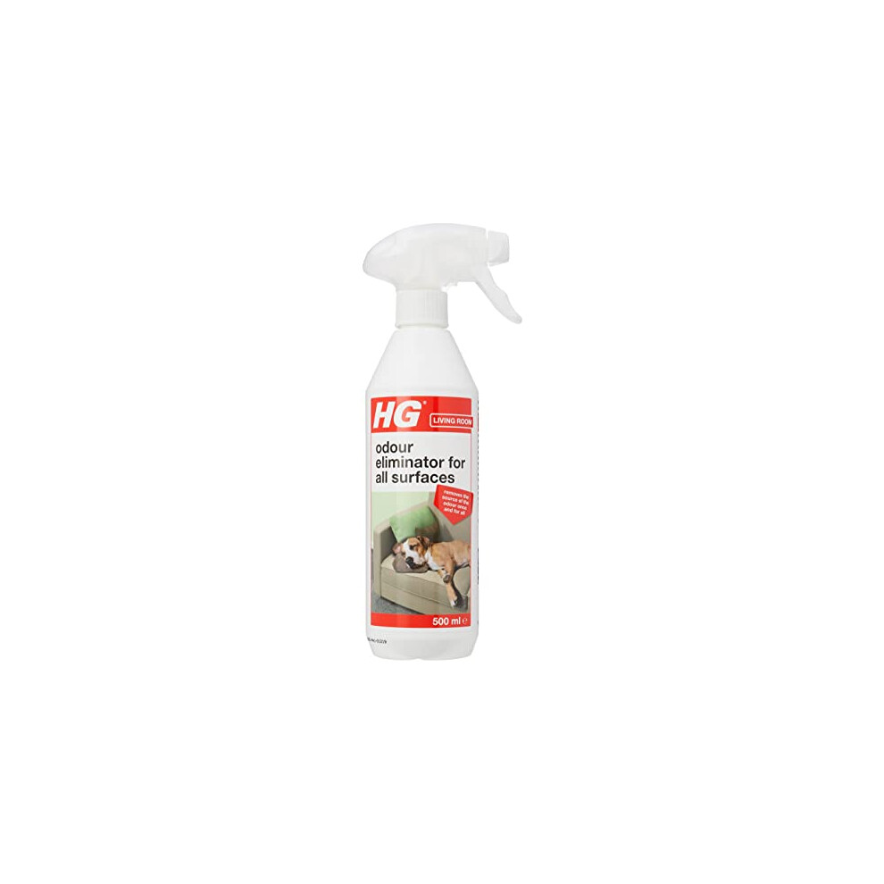 HG Odour Eliminator for All Surfaces, Smell Remover for Soft Furnishings, Effective Urine Neutraliser & Pet Odour Eliminator, Carpet Furniture & Room