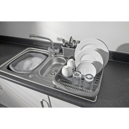 Addis Addis Rectangular Washing Up Bowl, Linen, 9.5 Litre 1