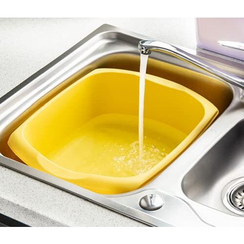 Addis Addis Large Yellow Rectangular Bowl, 9.5L 631895 2