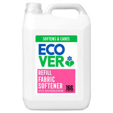 Ecover Fabric Softener Refill, Fabric Conditioner to Soften Your Clothes, Fresh Apple Blossom & Almond Scent 1 x 166 Washes, 1 x 5L, packaging may