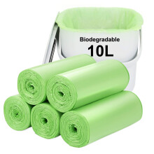 Biodegradable bin Bags 120PCS, 10L Small Bin Liner for Countertop Bin.Aievrgad 2.6 Gallon Trash/Garbage/Rubbish Bags, 100% Recycled,Thick,