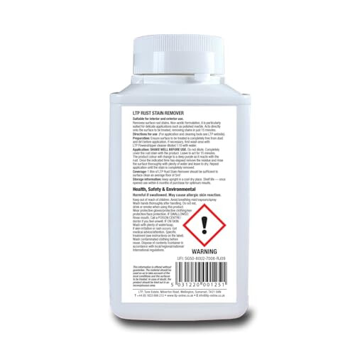 LTP Rust Stain Remover - Non-caustic formula (250 ml) 1