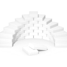 Magic Sponge Eraser,50 Pack White Melamine Sponge Foam, Multi-Purpose Washing Up Cleaning Scourers Sponge, Scrub Non-Scratch Sponge Cleaner for