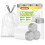 Bin Bags 20L with Drawstring Tie Handle,AOSULI White Bin Liners/Strong Trash Bags 1