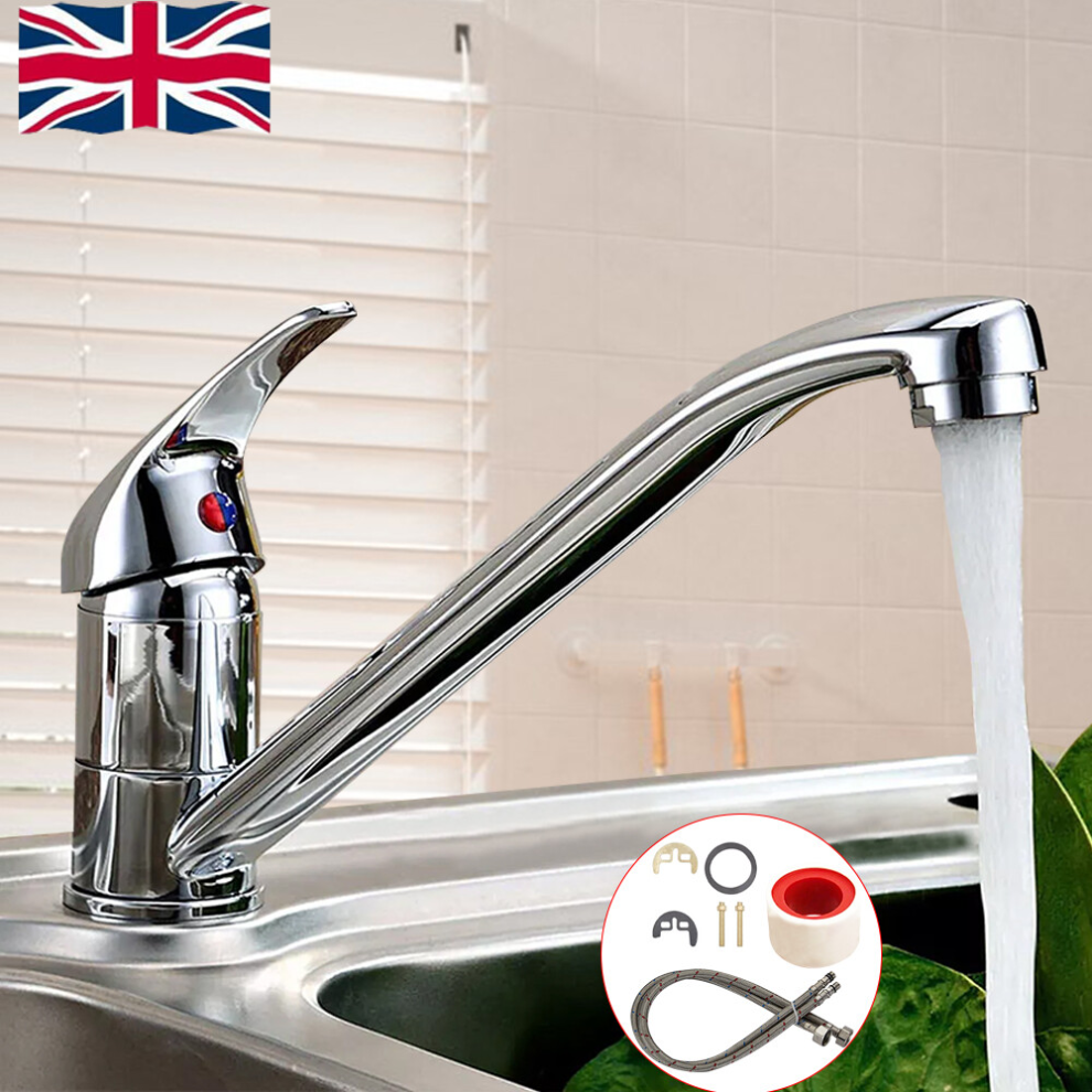 Modern Kitchen Sink Mixer Taps Swivel Spout Single Lever Tap Mono Chrome Faucet 54977662