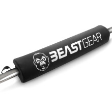 Beast Gear Barbell Pad - Heavy Duty, Weightlifting, Squat, and Hip Thrust Pads with Secure Hook & Loop Fastener - Cushioned Foam Protection for