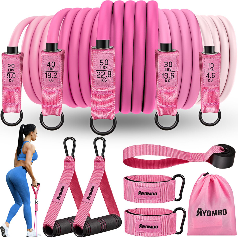 Photos - TRX & CrossFit Resistance Band Women, Exercise Bands with Handles, Fitness Bands, Workout Bands with Door Anchor and Ankle Straps, for Heav