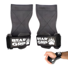 BEAR GRIP? - Multi Grip Straps/Hooks, Premium Heavy duty weight lifting straps/gloves, Used for push and pull movements - Padded Wrist Support