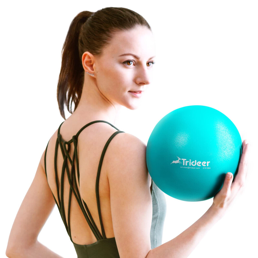 Trideer Pilates Ball - 9 Inch Core Ball with Exercise Guide for Yoga, Pilates, Balance & Stability Training