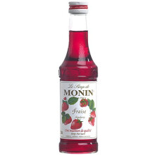 Monin Strawberry Syrup, 250 ml Bottle