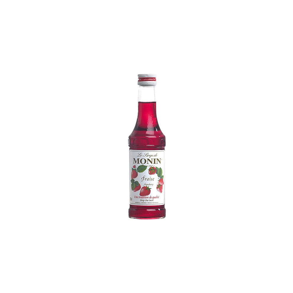 Monin Strawberry Syrup, 250 Ml Bottle