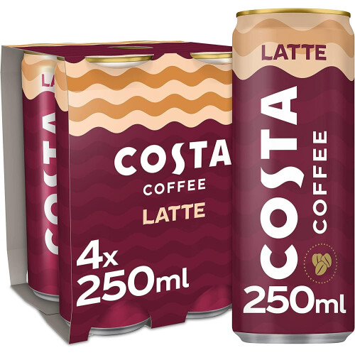 Costa Coffee Costa Coffee Latte 4 x 250 ml