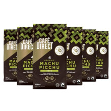 Caf?direct Fairtrade Machu Picchu Whole Bean Arabica Coffee, 200 g (Pack of 6)