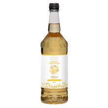 Simply Organic Vanilla Syrup, Vegan & Nut Free Natural Flavoured Syrup for Coffee, Cocktails & Baking (1 Litre)